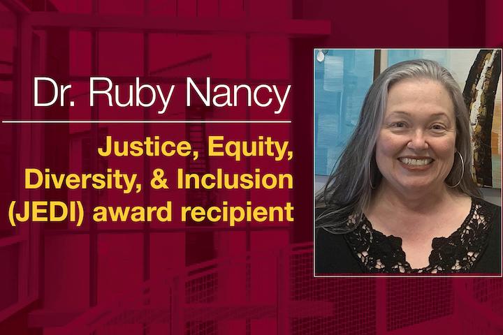 Ruby Nancy headshot, Justice, Equity, Diversity & Inclusion (JEDI) award recipient. 