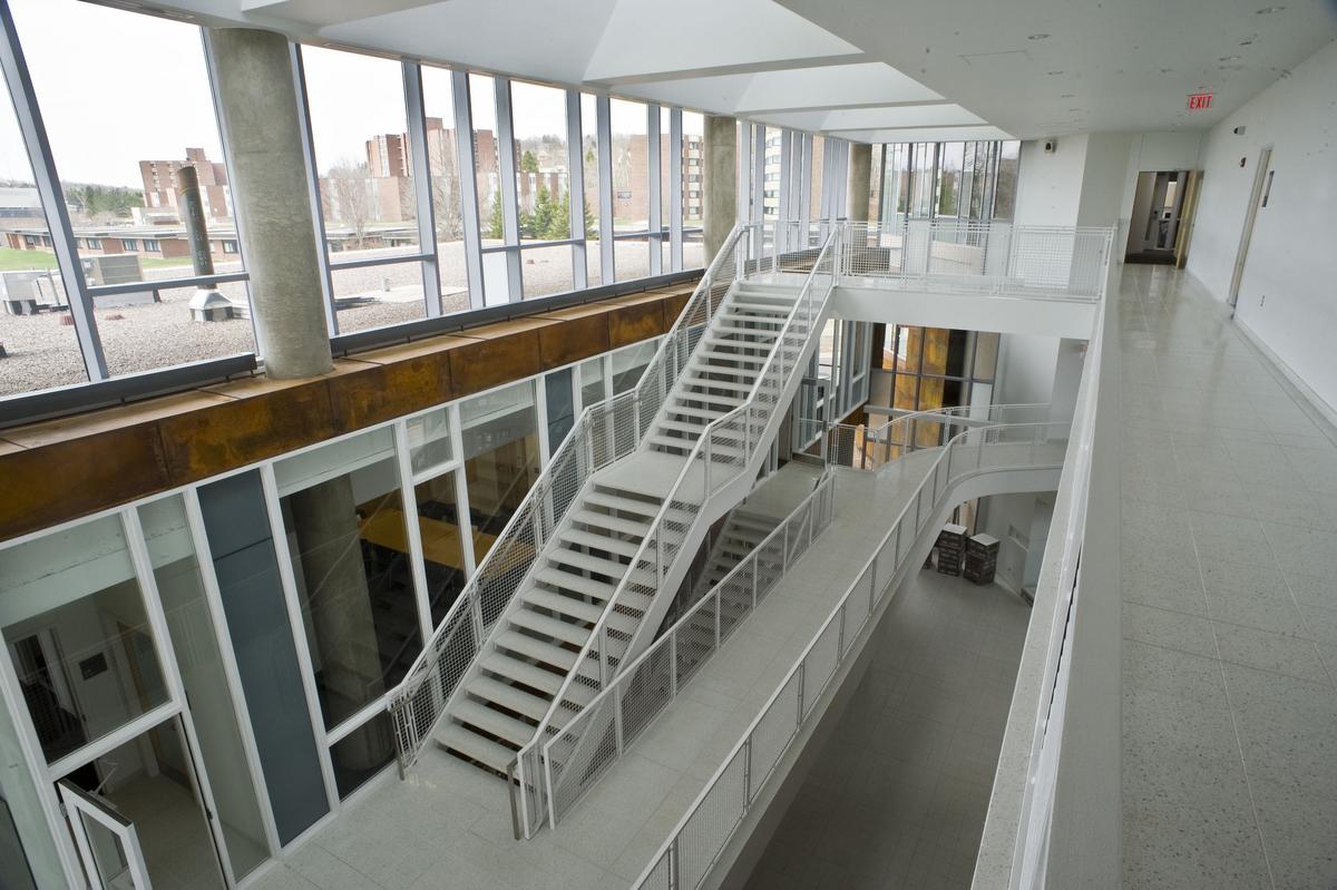 LSBE stairs leading to third floor