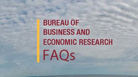 Bureau of Business and Economic Research FAQs