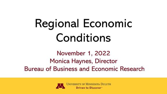 Regional Economic Conditions