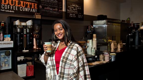 Persabelle Debela at Duluth Coffee Company 