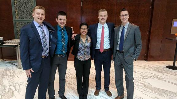 Members of the Financial Markets CFA Challenge Team 