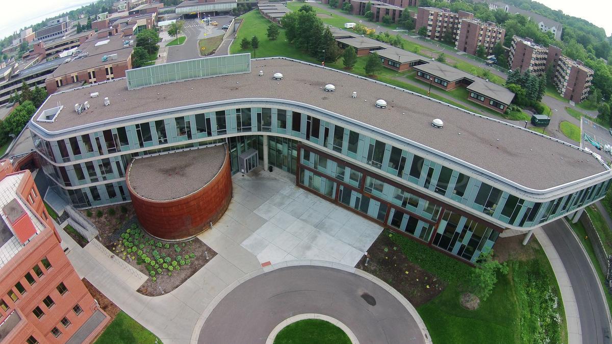 Aerial of LSBE building