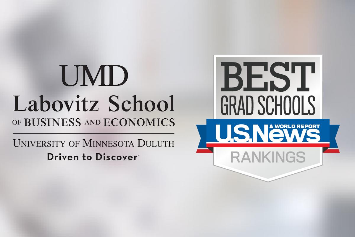 UMD Labovitz School logo with US News Best Grad Schools logo 